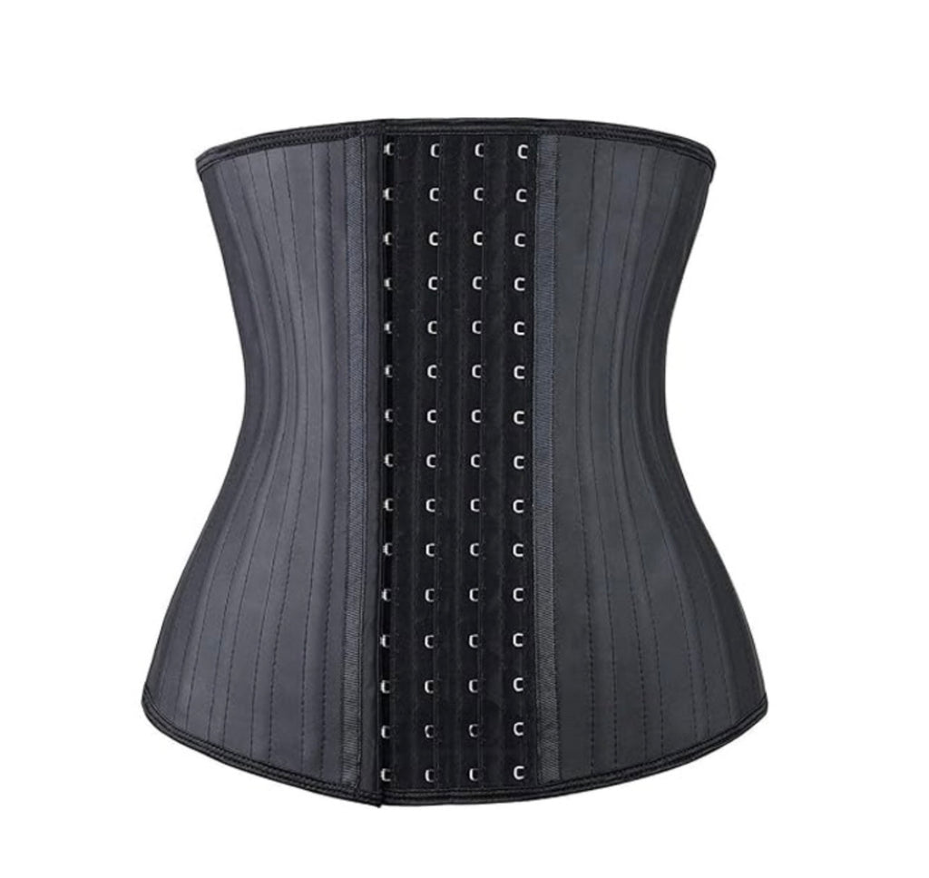 Steel bone latex waist trainer belly slimming